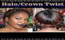 HAIR TUTORIAL | Halo/Crown Twist (Protective Style) (ONYX GIVEAWAY)