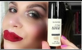 SEVENTEEN Stay Time Foundation First Impression & Review  | Dupe For Estee Lauder Double Wear