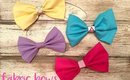 DIY No Sew Etsy Fabric Bow Clip Tutorial