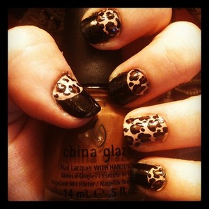 Free hand nail art design by moi.