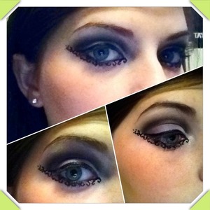 Just a fancy style eyeliner with a dark smokey eye. Perfect if you want something dramatic and elegant. :)