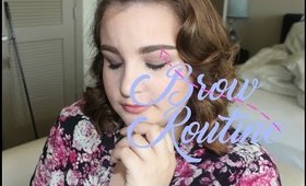 BROW ROUTINE//HOW I MAINTAIN, SHAPE & FILL IN MY EYEBROWS//7BEARSARAH