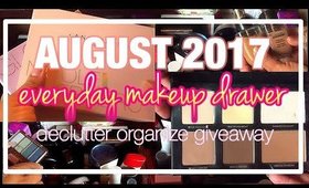 DECLUTTER & ORGANIZE My Makeup with ME! | August 2017 | MelissaQ