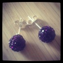 deep purple earrings