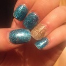 Glitter Acrylic nails