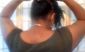 Double Buns with Goody Spin Pins