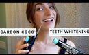 CARBON COCO TEETH WHITENING REVIEW + Demo | NEW Aqua Flosser