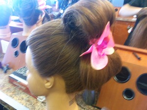 just fucking around and this came out a side ways hair bow