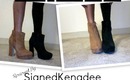 Forever 21 Curved Heel Boot Review by Signed Kenadee