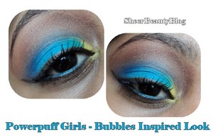 http://sheerbeautyblog.blogspot.ca/2012/04/powerpuff-girls-makeup-series-bubbles.html

from makeup series powerpuff girls
