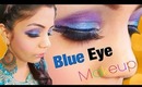 SEXY GLAMOROUS glittery COBLET BLUE AND PURPLE EYE MAKEUP FOR EID TUTORIAL