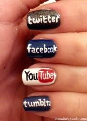get the logo colors and tip a brush into the polish tnen write it