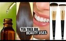 BEAUTY USES OF TEA TREE OIL! │TREAT ACNE, HAIR GROWTH, BAD BREATH, MAKEUP BRUSHES & MORE!