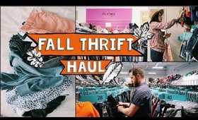 FALL Plato's Closet Haul (TRY-ON) + Thrift Shop With Us Vlog | Brylan and Lisa