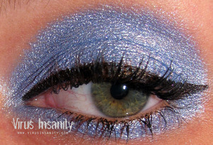 Virus Insanity eyeshadow, Badass Blue.

www.virusinsanity.com