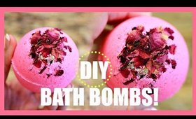 DIY BATH BOMB! DIY ROSE BATH BOMB!