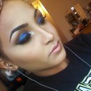 Blue sparkles / big event makeup 