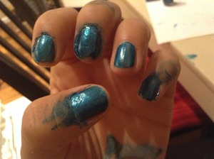 My son just insisted on painting my nails and having me post the pic.... Lol hope your inspired ladies :-)