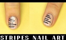 Easy Black Stripes Nail Art Tutorial I Futilities And More
