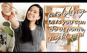 DIY Wedding Project Ideas AT HOME! | Canva Wedding, Vision Board, Lettering with Markers