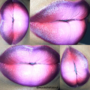 Follow me on Instagram to see what I used for these ombré lips @muashaleena 