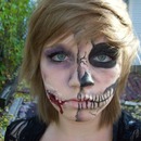 Skull/ Cut face makeup 