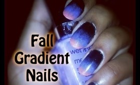 Fall Gradient Nails | Tutorial
