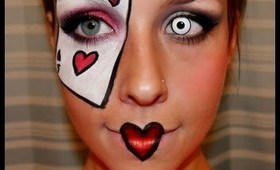 Halloween Series 2012 : Queen of Hearts makeup tutorial