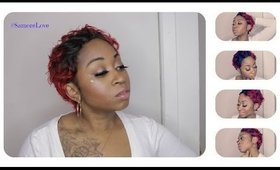 My Short Hair | Instant Fab Remi Human Hair Wig | T1b/Red  | SamsBeauty.Com