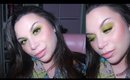 St. Patrick's Day Week Day 5 | Chartreuse Eyes & Nude Lips Make-Up Tutorial