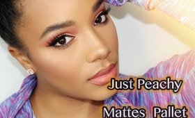 Pallet Review | MONOCROMATIC Matte Peach Look | Too Face Cosmetics | Leiydbeauty