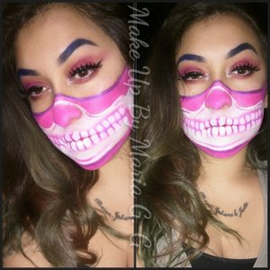 Was asked to recreated this skull. Don't know who the original artist is. If you know let me know to give appropriate credit.
 https://youtu.be/_KzfsXwDF9c

https://m.facebook.com/makeupbymariag.g