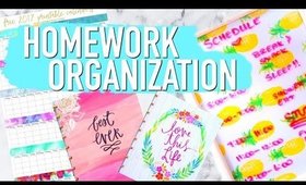 HOMEWORK ORGANIZATION HACKS | Get ORGANIZED Paris & Roxy