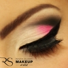 Pink, black and alvory cut crease makeup