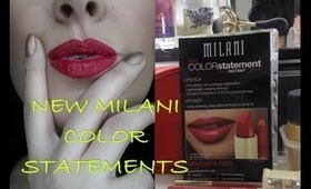 LIP SWATCHES for MILANI'S NEW ORANGE&RED COLOR STATEMENTS