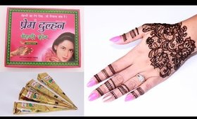 Learn Lace Henna Design Step by Step : Prem Dulhan Henna/Mehendi Review