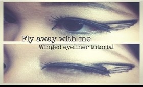 ☾✯ Fly With Me: Winged Eyeliner Tutorial ✯