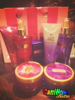Products from the love spell and pure seduction line. They smell amazing!