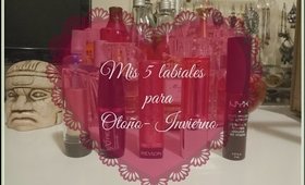 .: Mis 5 labiales para Otoño- Invierno :. ( colaboración con Sofi de LimonEnergiaySal )