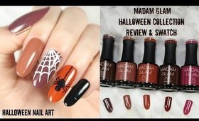 Spooky Halloween Nail Art | Madam Glam Halloween Collection Review and Swatch