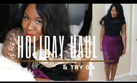 Holiday Haul & Try On Featuring JustFab,  AMI Clubwear & Ebay