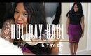 Holiday Haul & Try On Featuring JustFab,  AMI Clubwear & Ebay