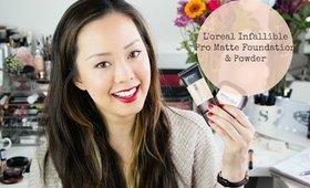 L'oreal Infallible Pro Matte Foundation & Powder First Impression & Review