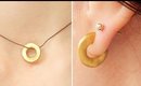 DIY Donut Inspired Necklace and Hoop Earrings