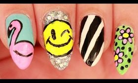 Fun & Colorful Skittle nail art