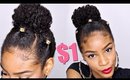 Natural Hairstyles with Loc Jewelry► Natural Hair Bun