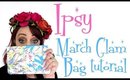 Ipsy March Glam Bag Unboxing + Tutorial with Glitter Fallout