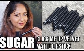 *NEW* SUGAR CLICK ME UP VELVET MATTE Lipsticks | Swatches - Review - Comparisons | Stacey Castanha