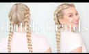 How To: Double Dutch Braids With Clip In Hair Extensions | Milk + Blush Hair Extensions
