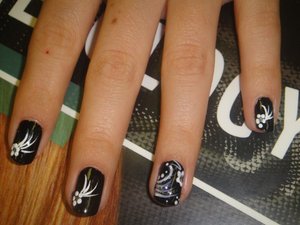 Nail design I created during cosmetology class